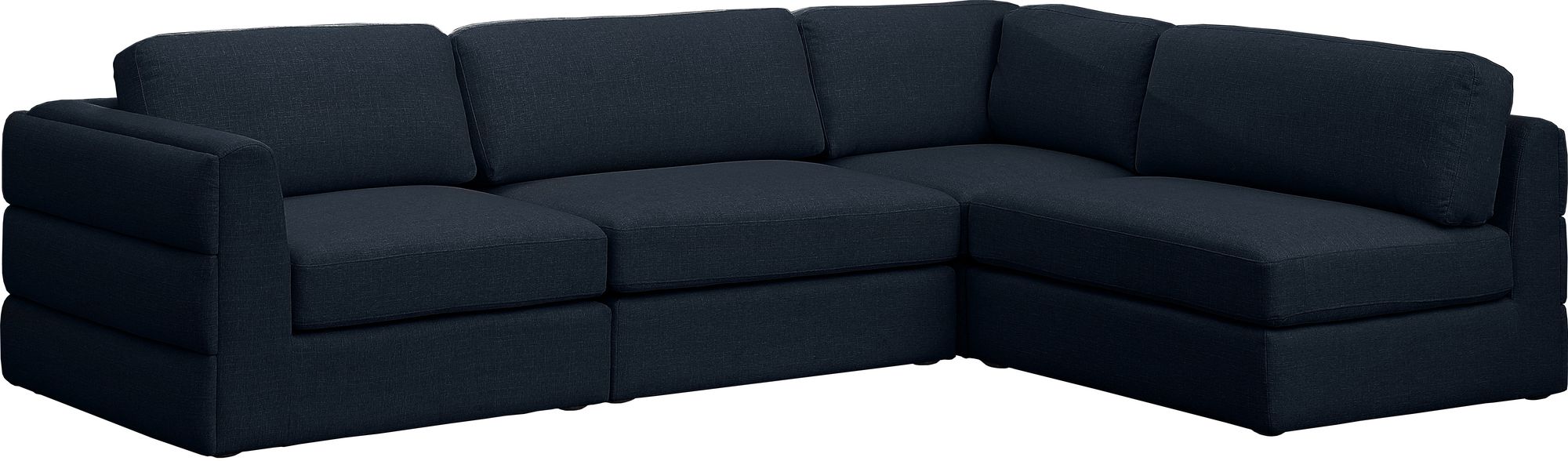 Beckham 114" Linen Modular 4-Piece Corner Sectional