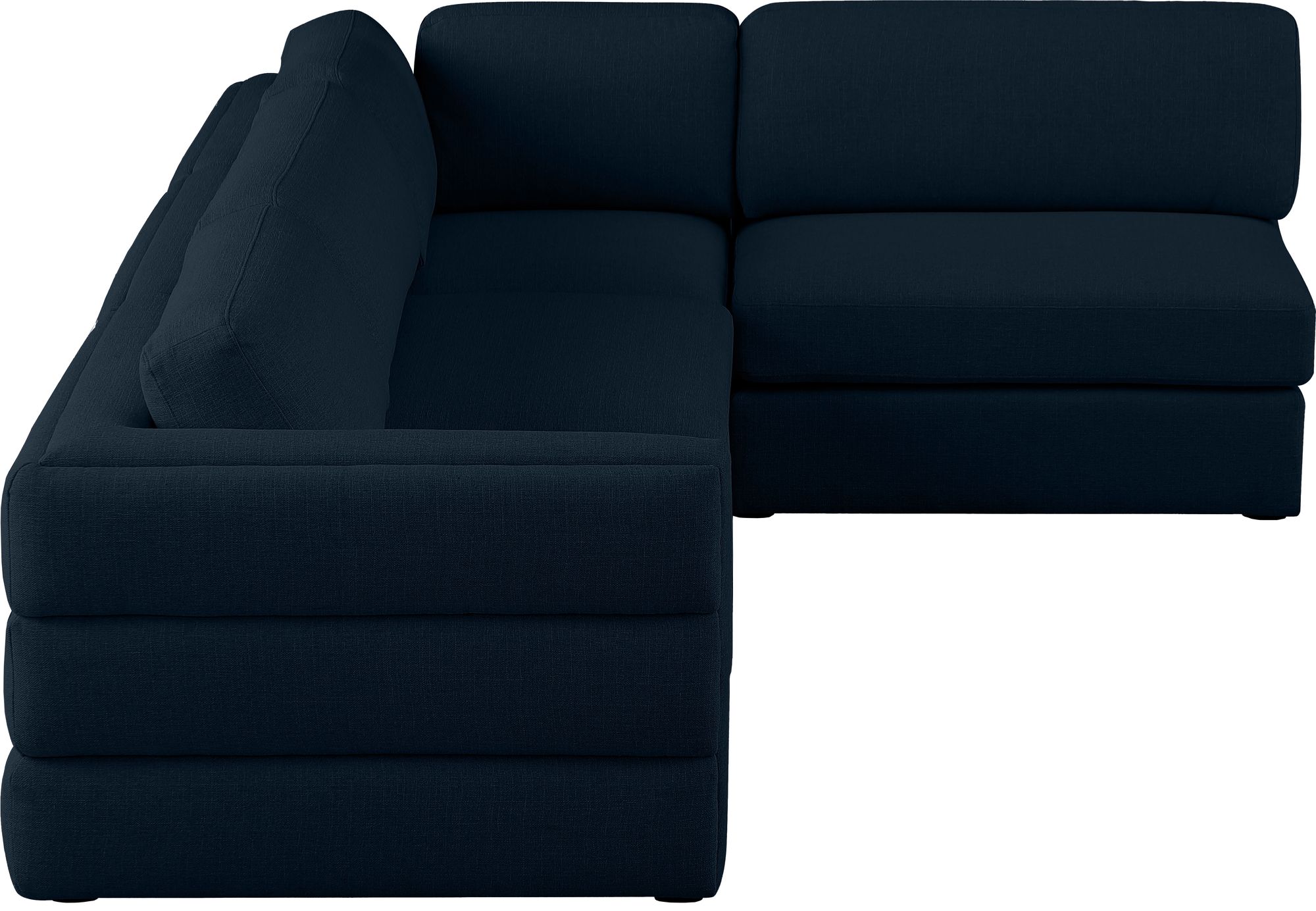 Beckham 114" Linen Modular 4-Piece Corner Sectional
