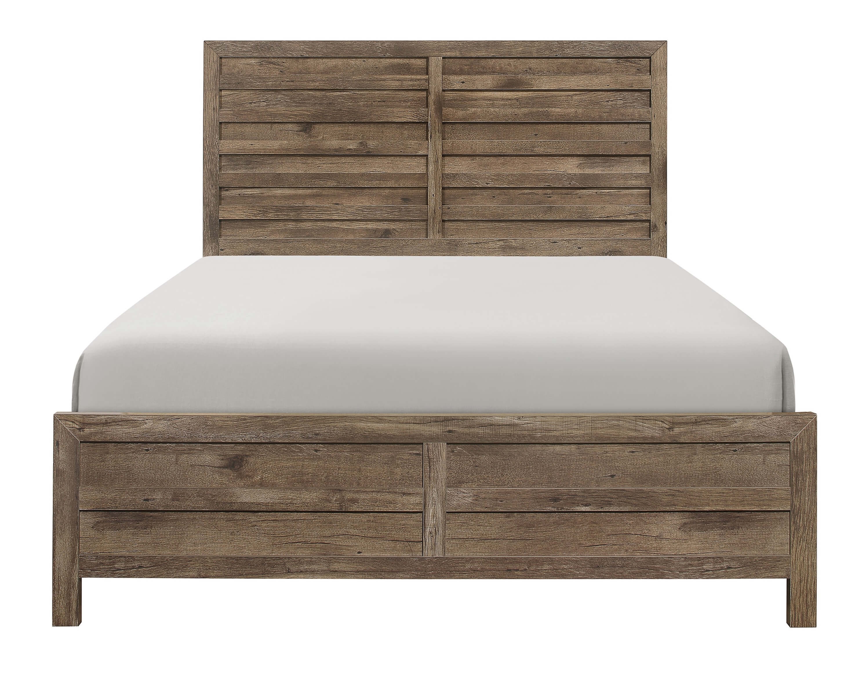 Mandan Wood/Wood Veneer Bed
