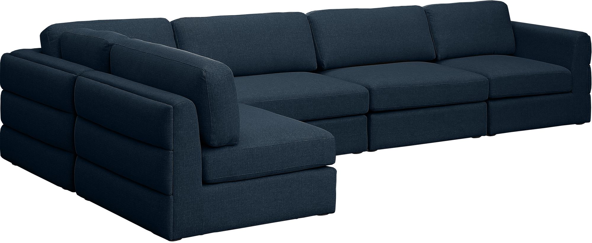 Beckham 152" 5-Piece Linen Modular Corner Sectional