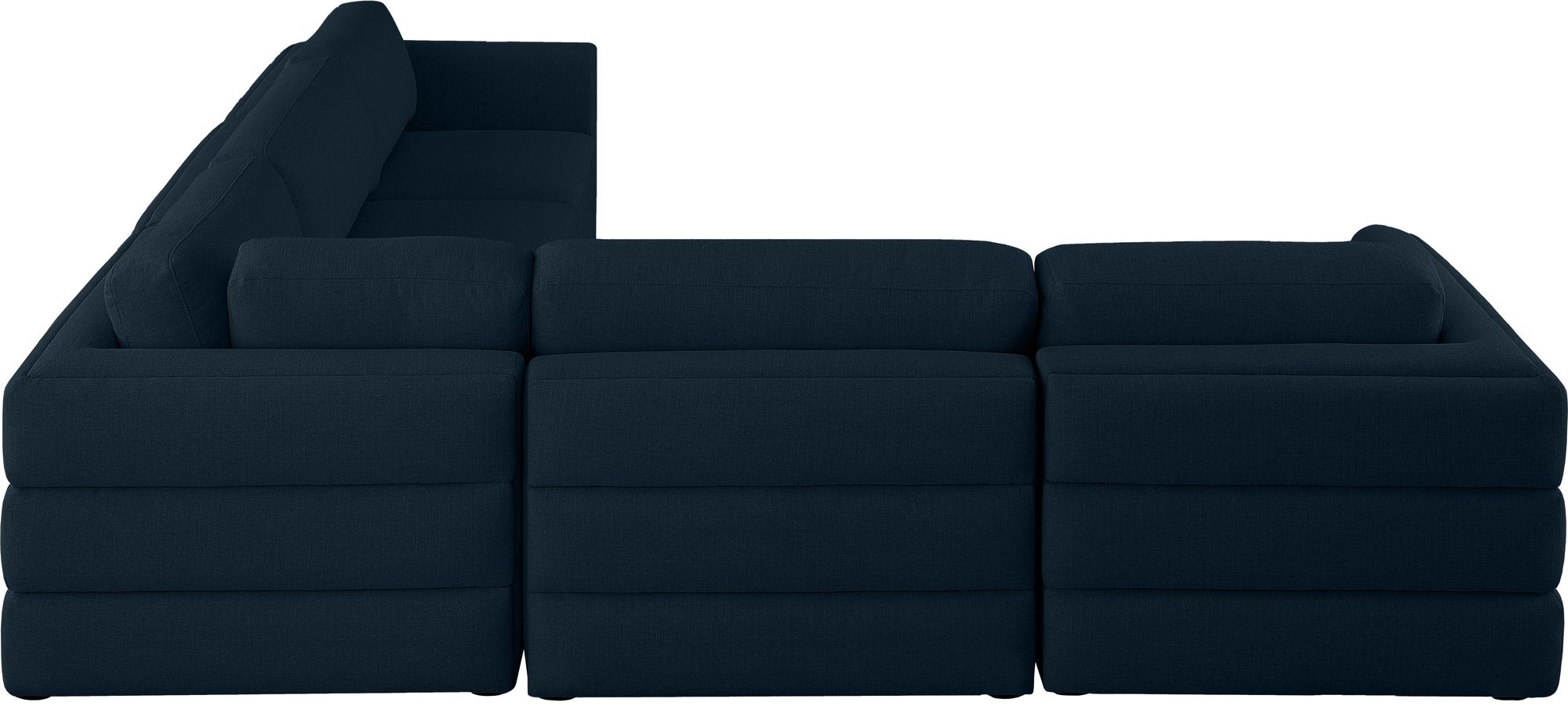 Beckham 114" 5-Piece Linen Modular Corner Sectional