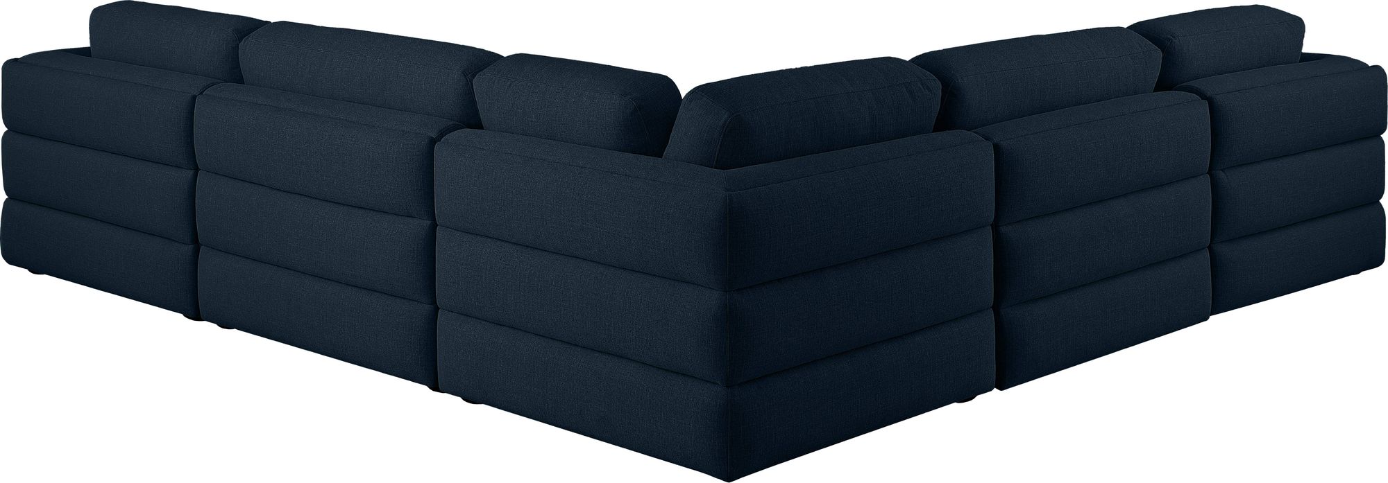 Beckham 114" 5-Piece Linen Modular Corner Sectional