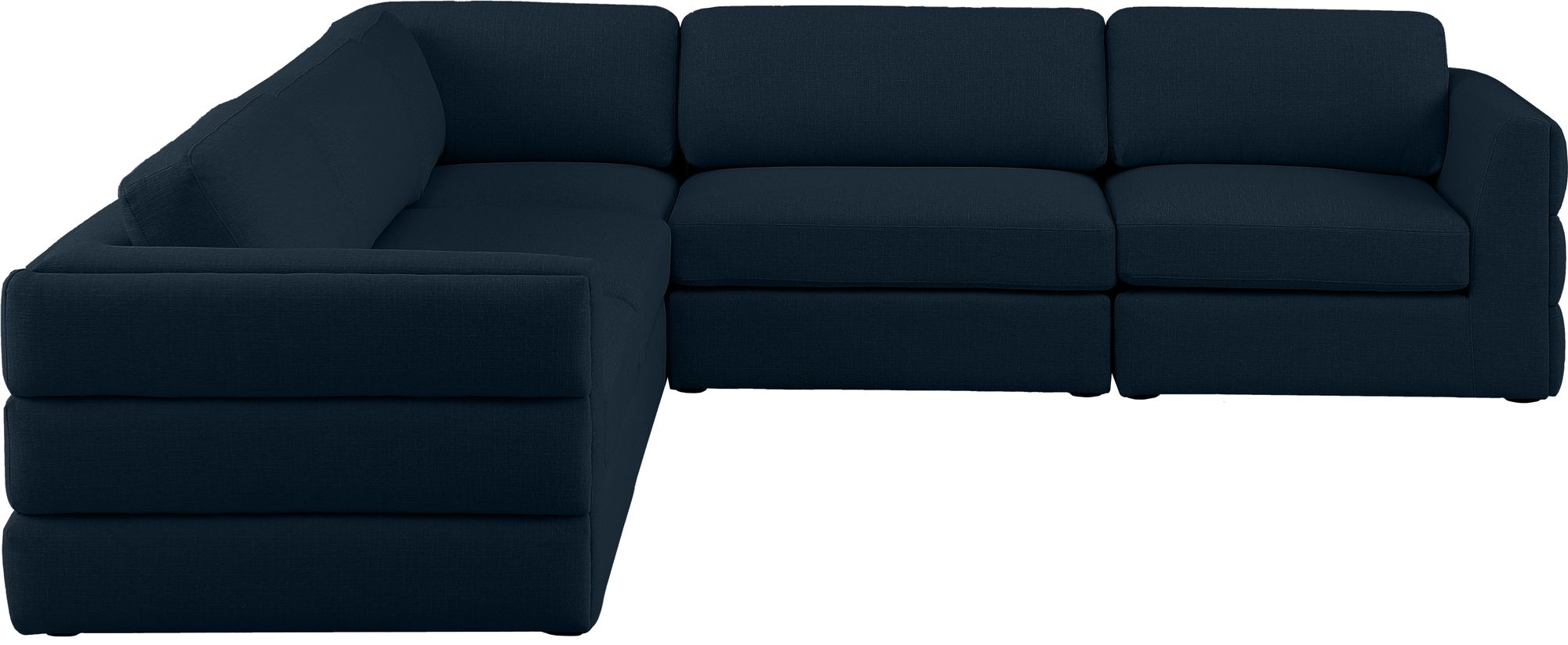 Beckham 114" 5-Piece Linen Modular Corner Sectional