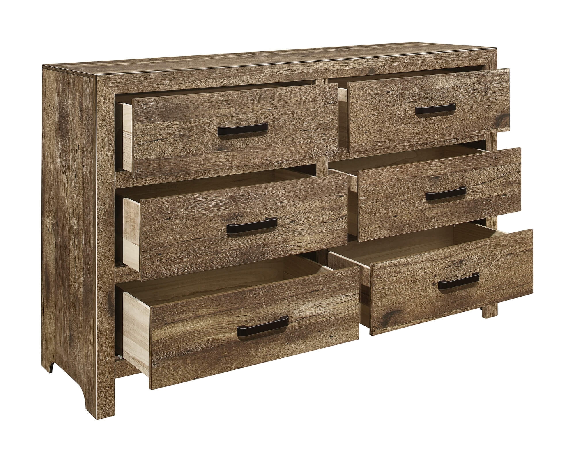Mandan Wood/Wood Veneer Panel Bedroom Set