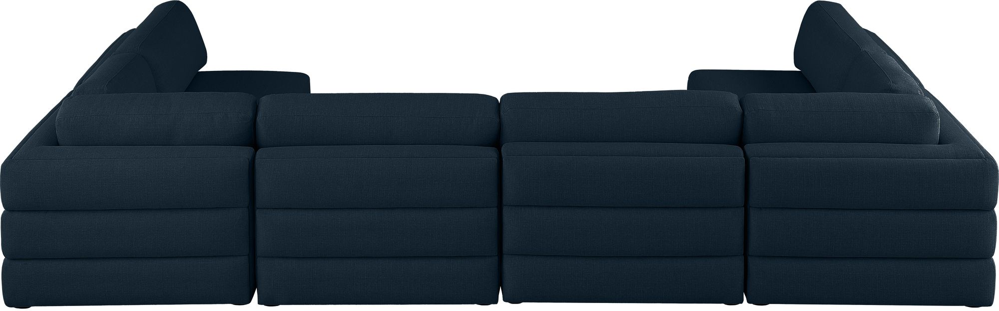 Beckham 152" 6-Piece Linen Modular U-Shape Corner Sectional