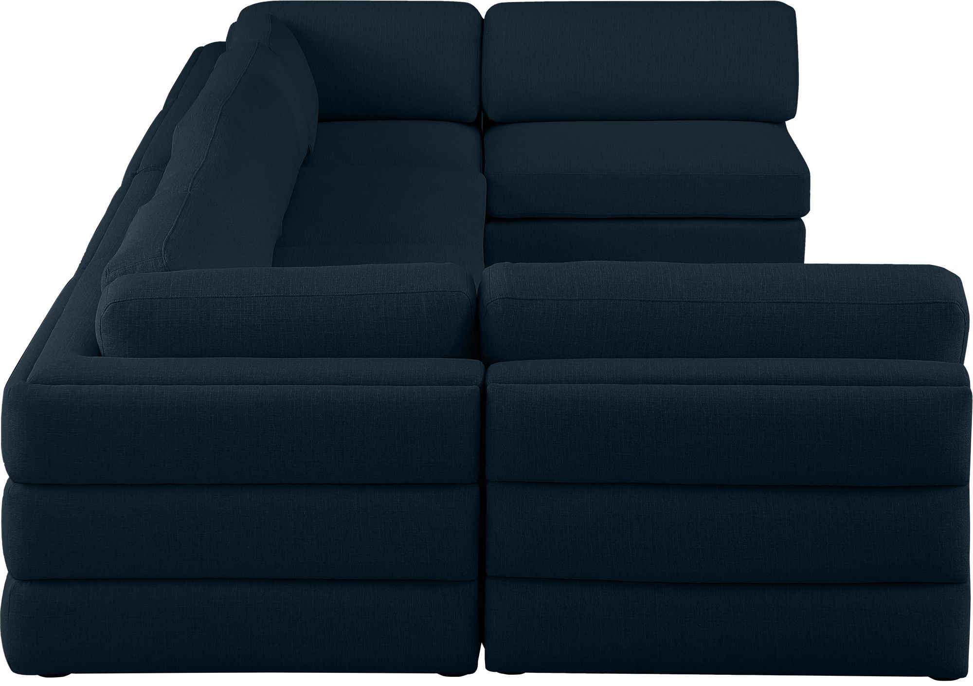 Beckham 152" 6-Piece Linen Modular U-Shape Corner Sectional