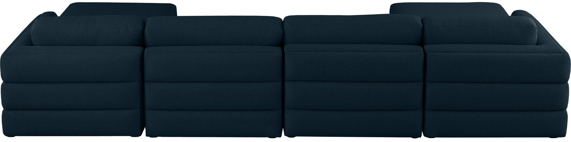 Beckham 152" 6-Piece Linen Fabric Modular U-Shape Sectional Sofa