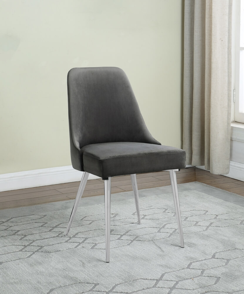Cabianca Fabric Curved Back Side Chair