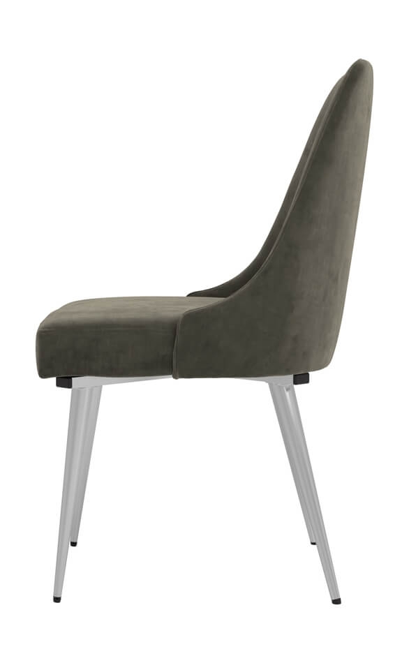 Cabianca Fabric Curved Back Side Chair