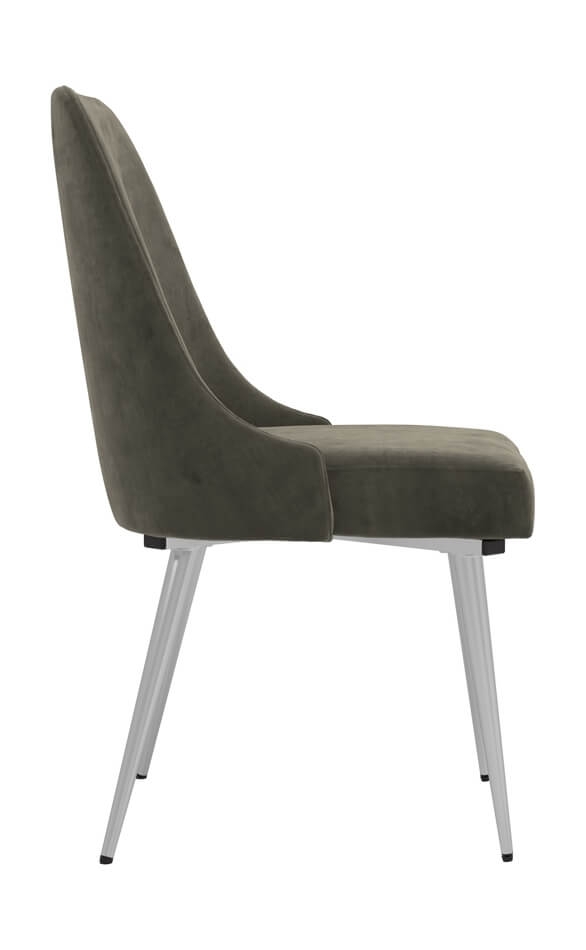 Cabianca Fabric Curved Back Side Chair