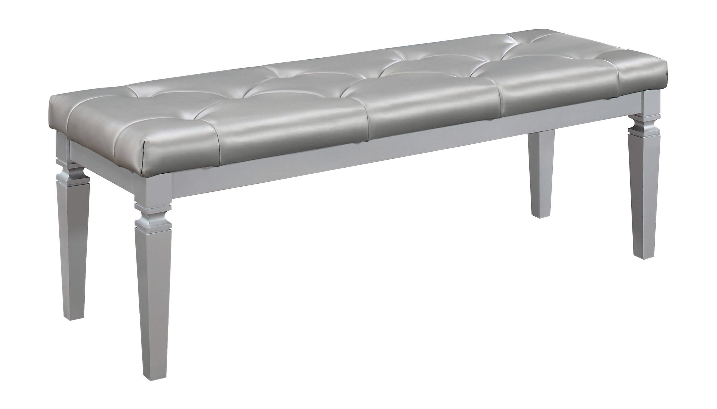 Allura Leatherette/Faux Alligator LED Panel Bedroom Set