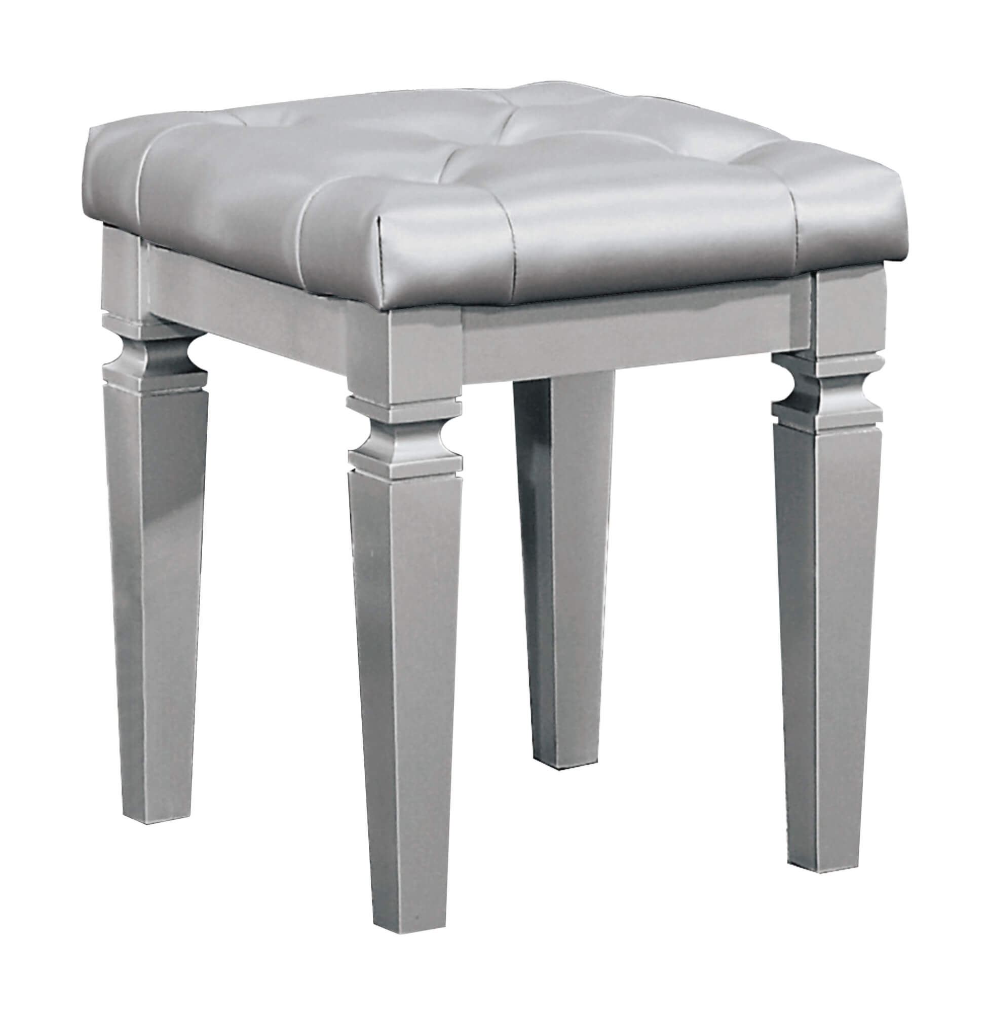 Allura Leatherette Vanity Stool - Thumbnail 3