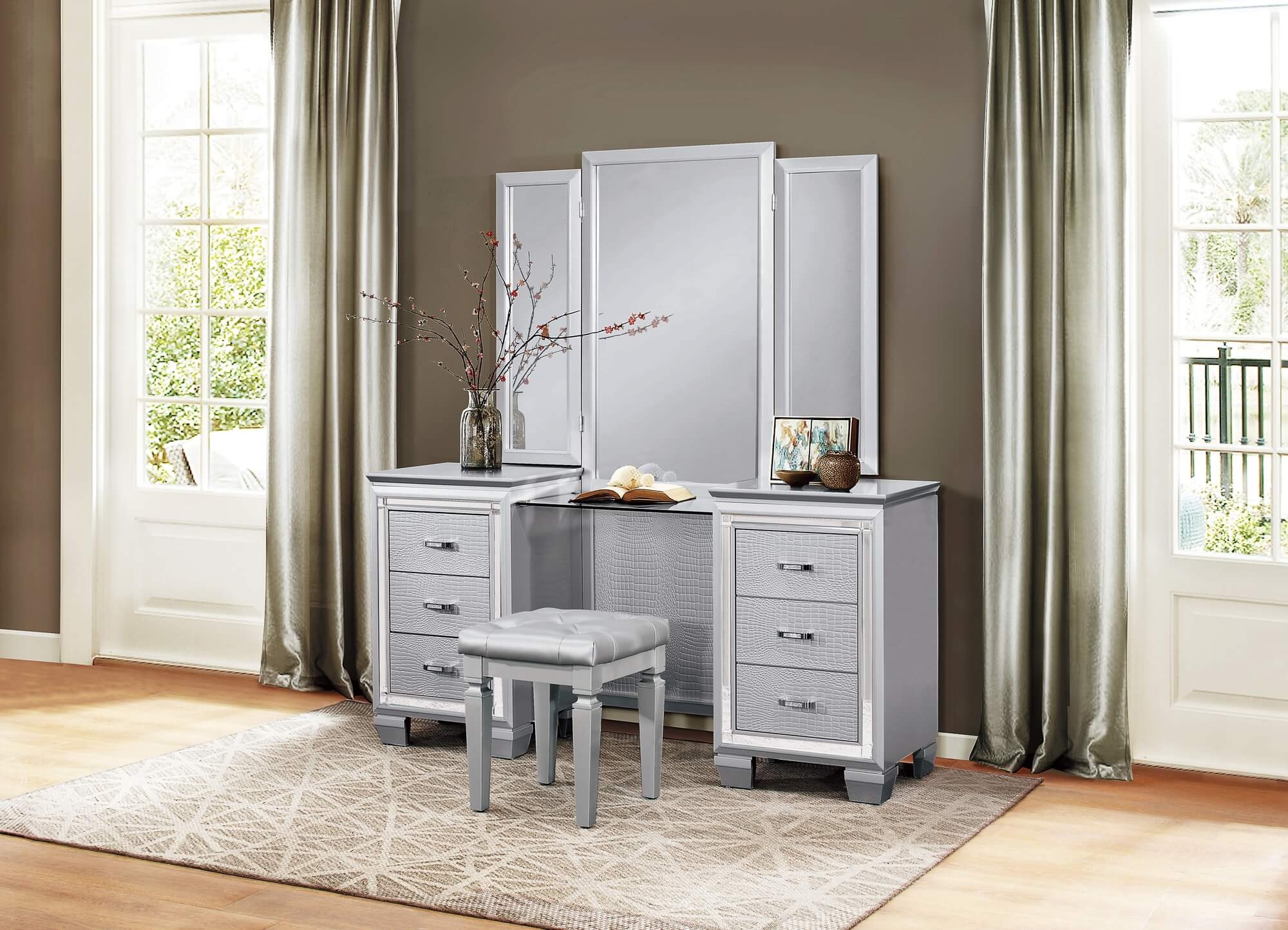 Allura LED Panel Bedroom Set