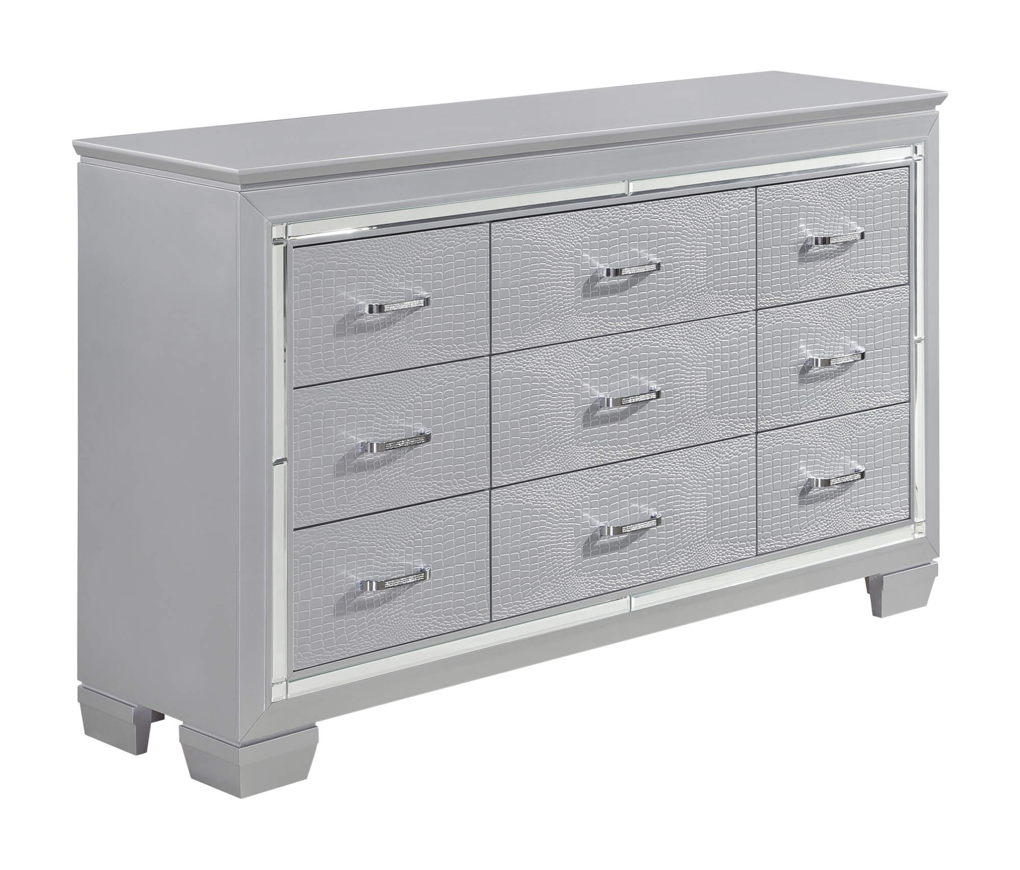 Allura Leatherette/Faux Alligator Dresser