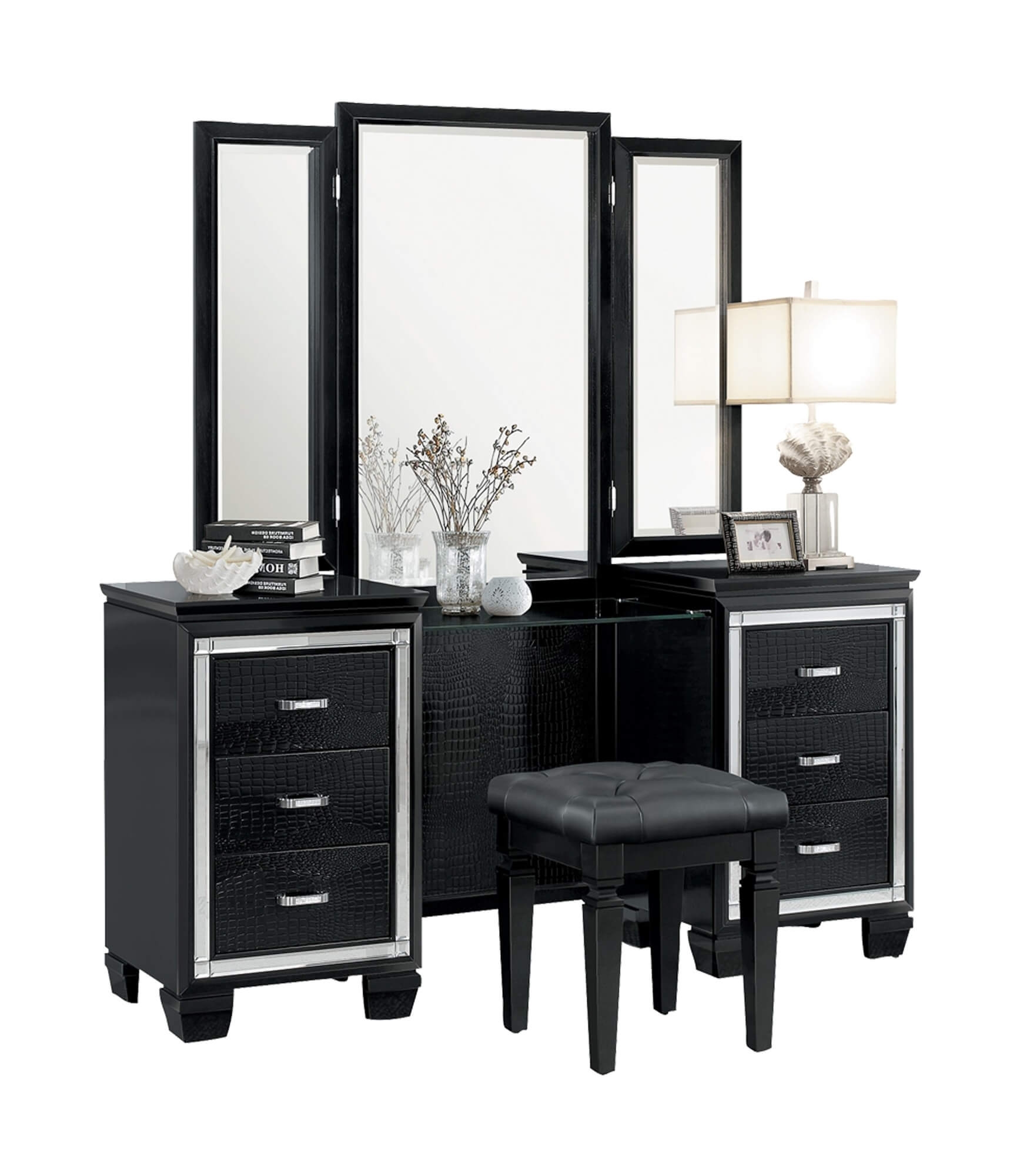 Allura Vanity Dresser w/ Mirror