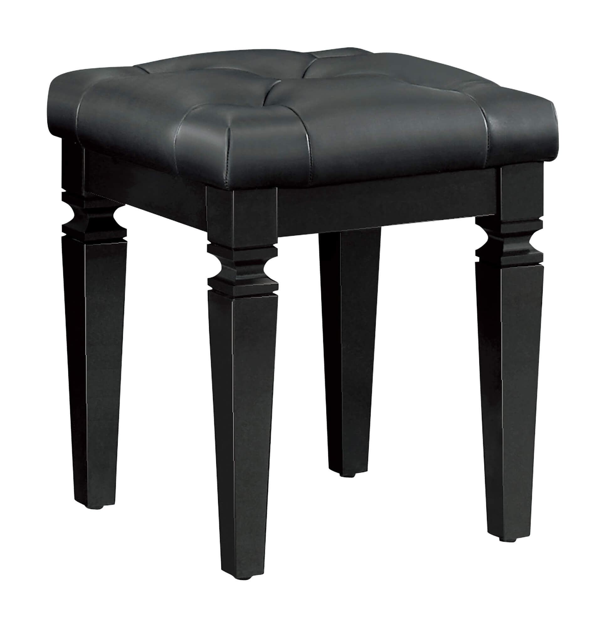 Allura Leatherette Vanity Stool