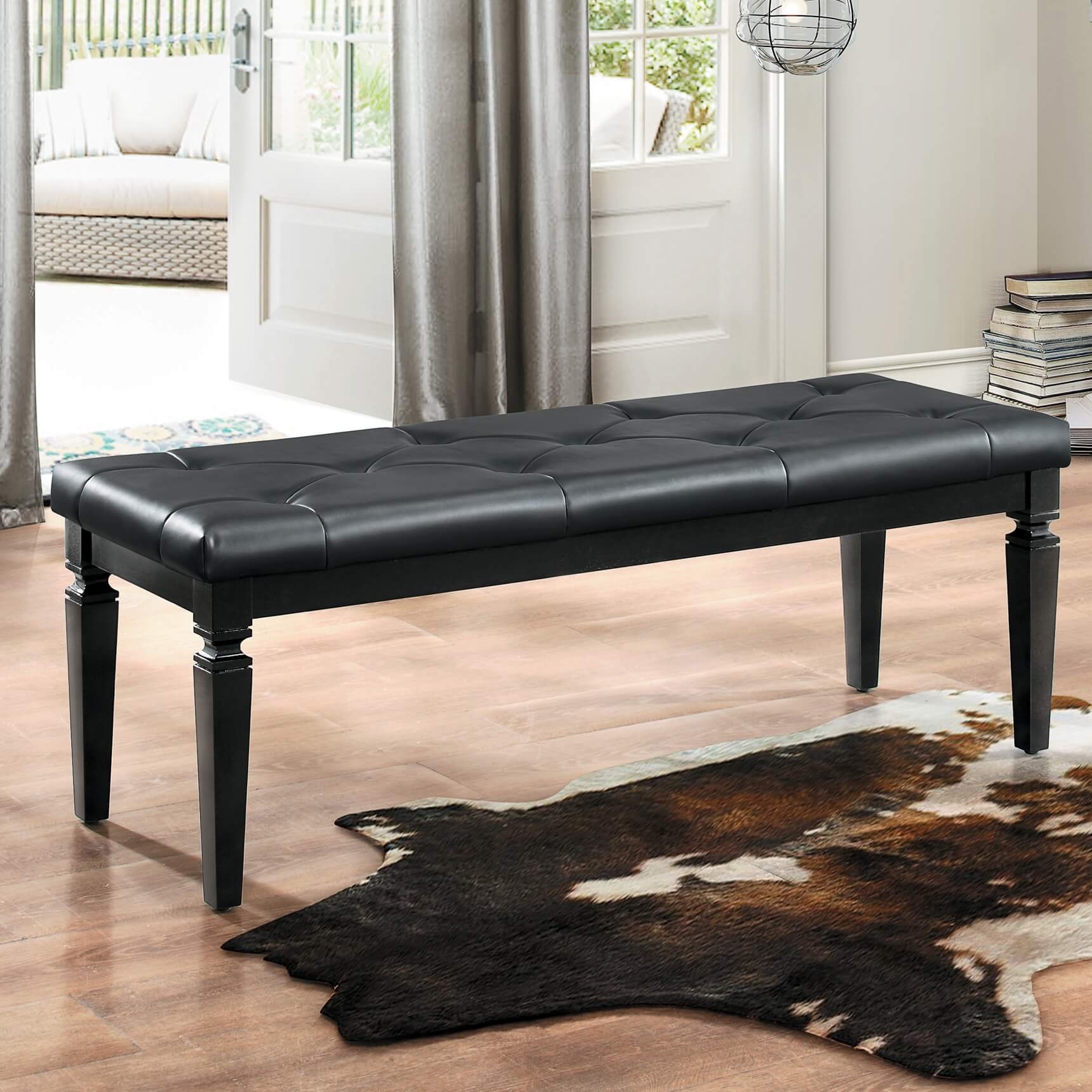 Allura Leatherette Bench