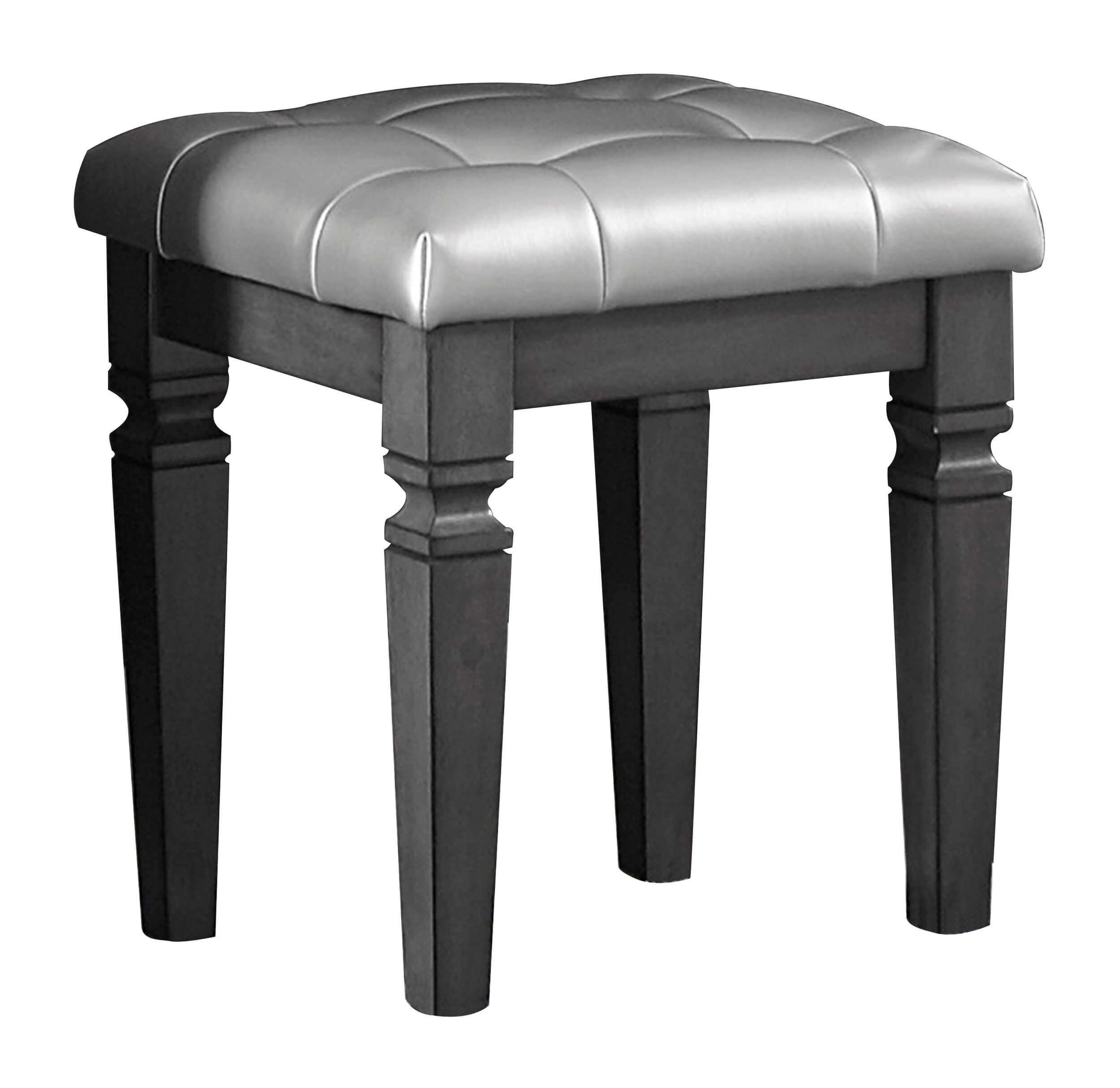 Sapphtopaz Modern Glam Ottoman Stool