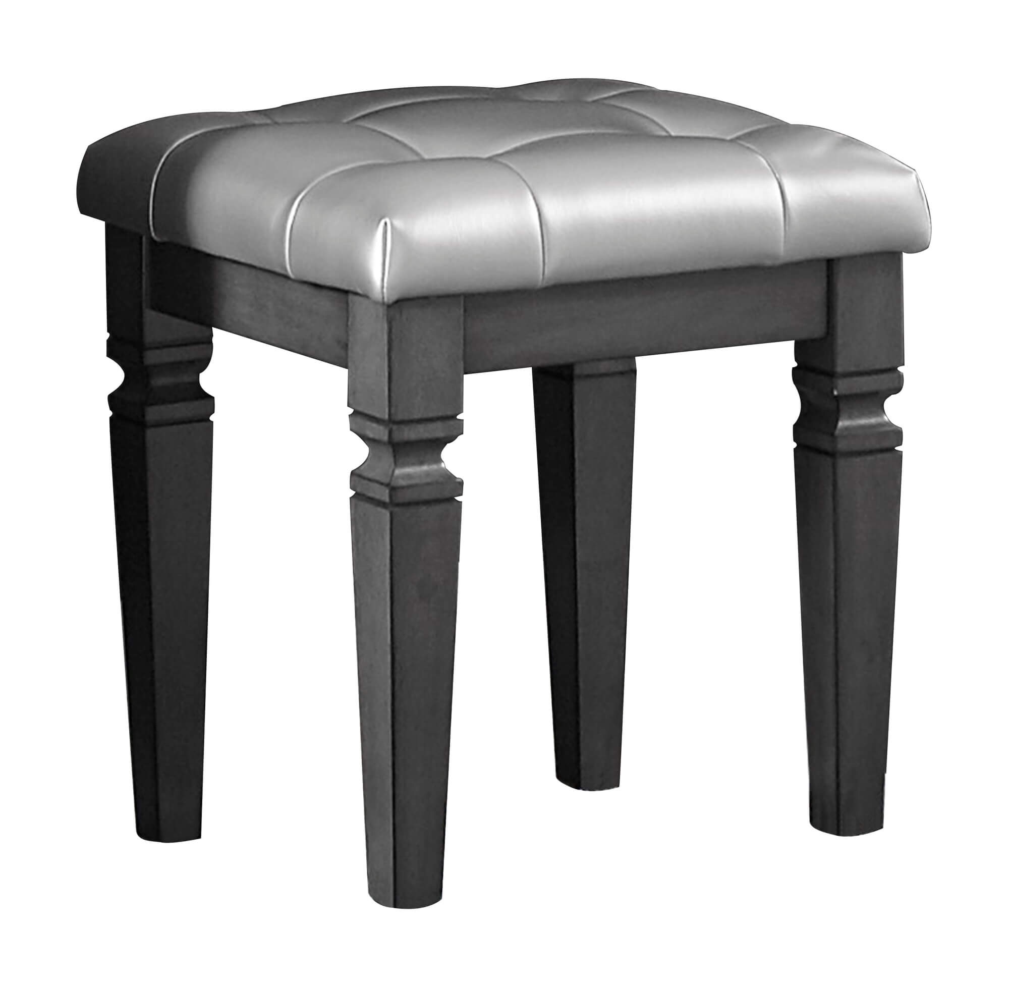Allura Leatherette Vanity Stool