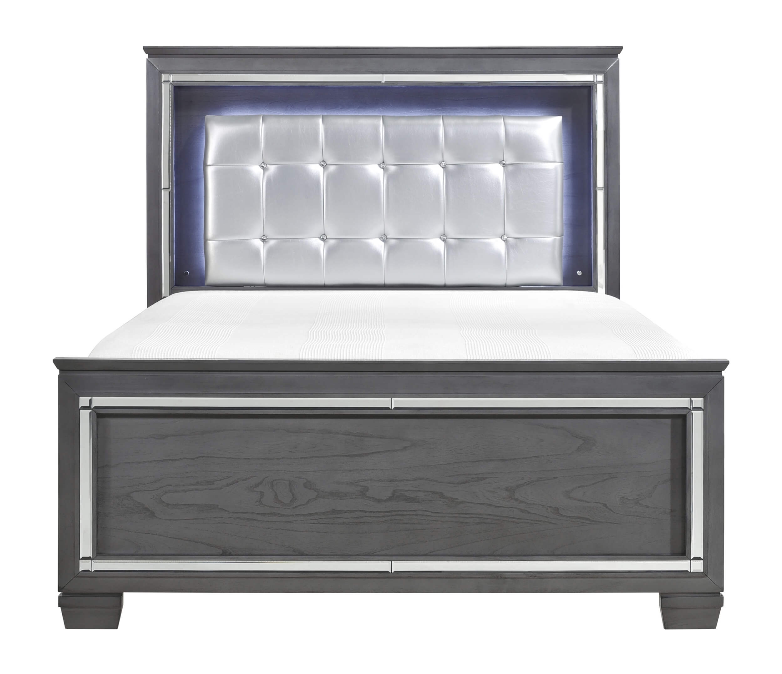 California King Platform Bed with Footboard Storage