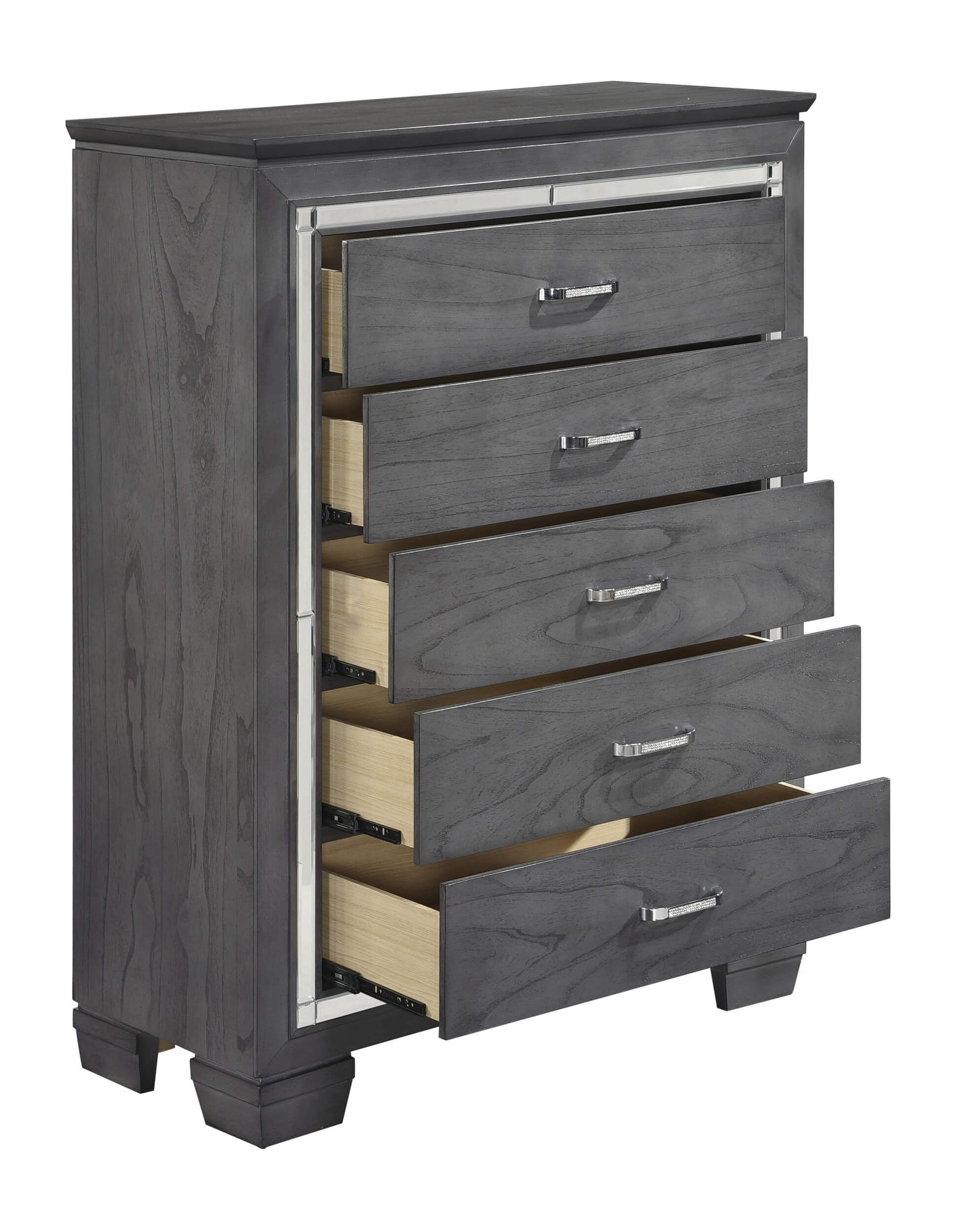 Modern Wide 6 Drawer Dresser