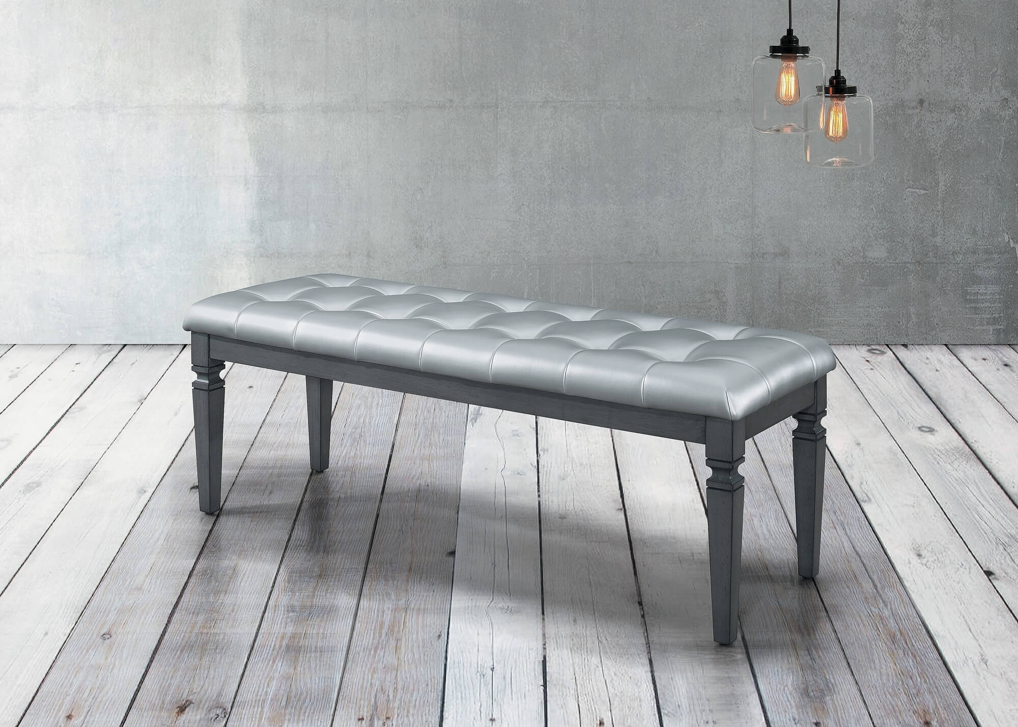Allura Leatherette Bench