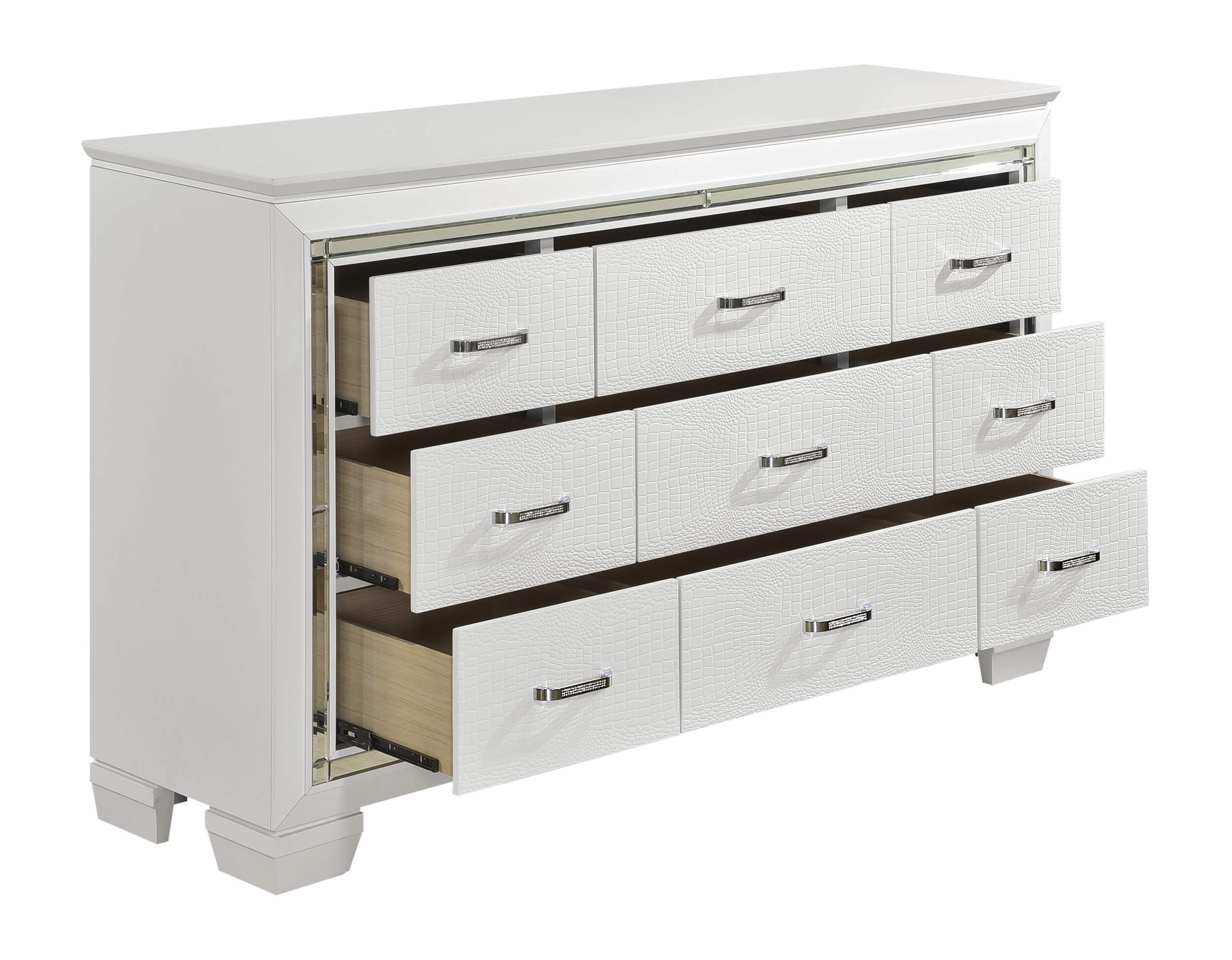 Benjara 61 Inch Modern Wide Dresser