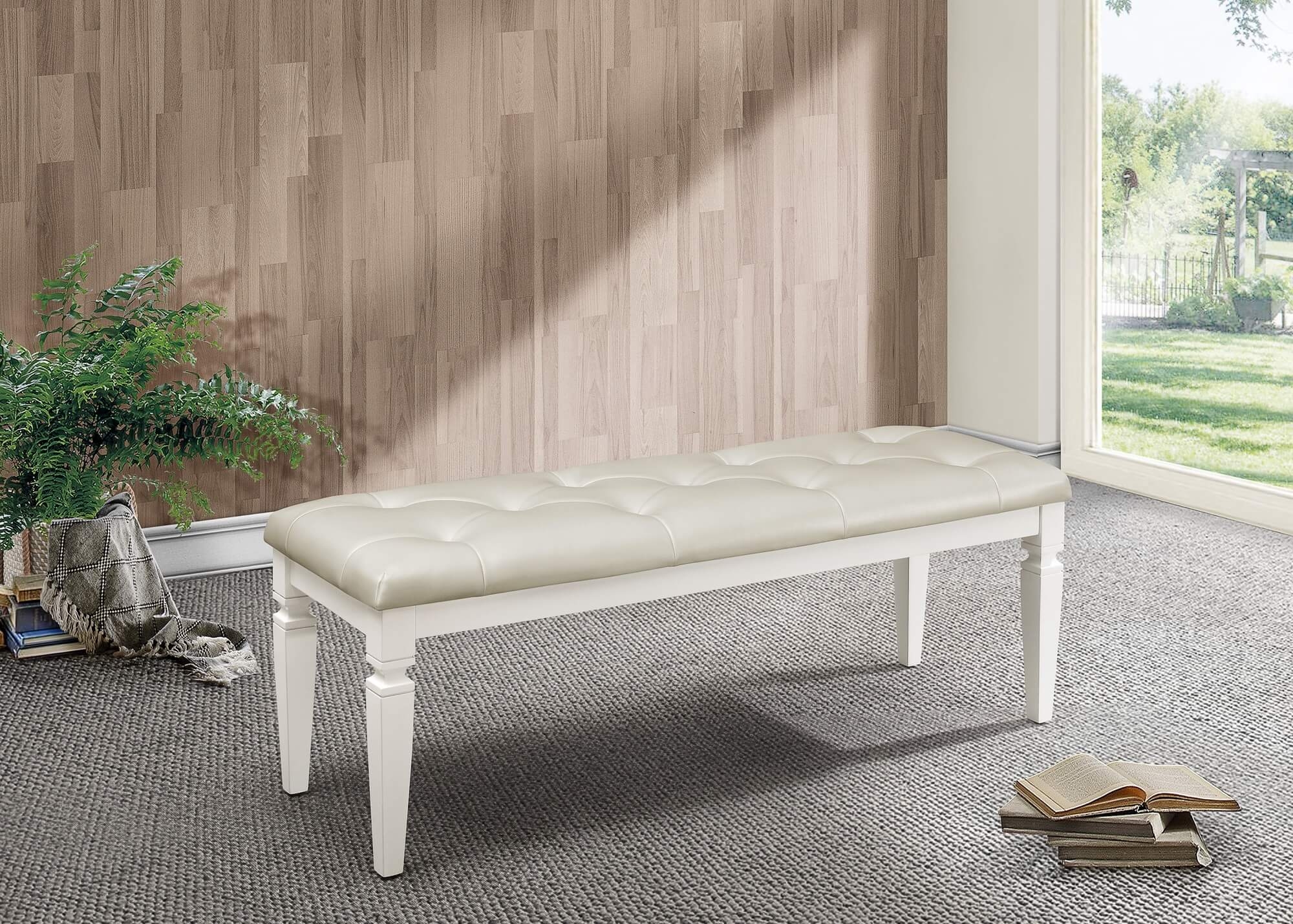Allura Leatherette Bench