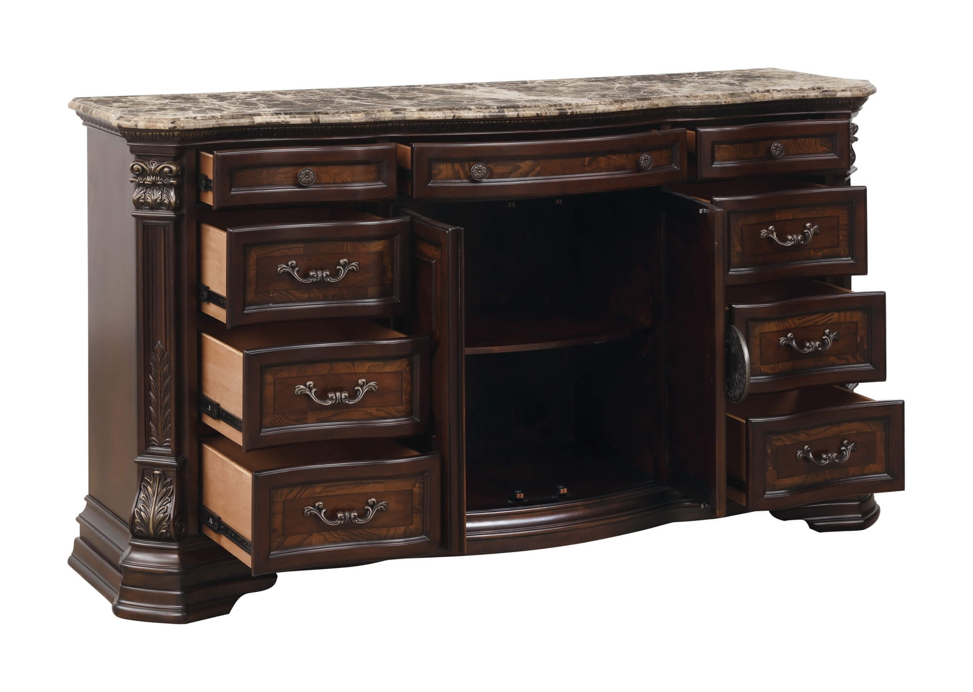 Antoinetta Marble/Wood/Wood Veneer Dresser