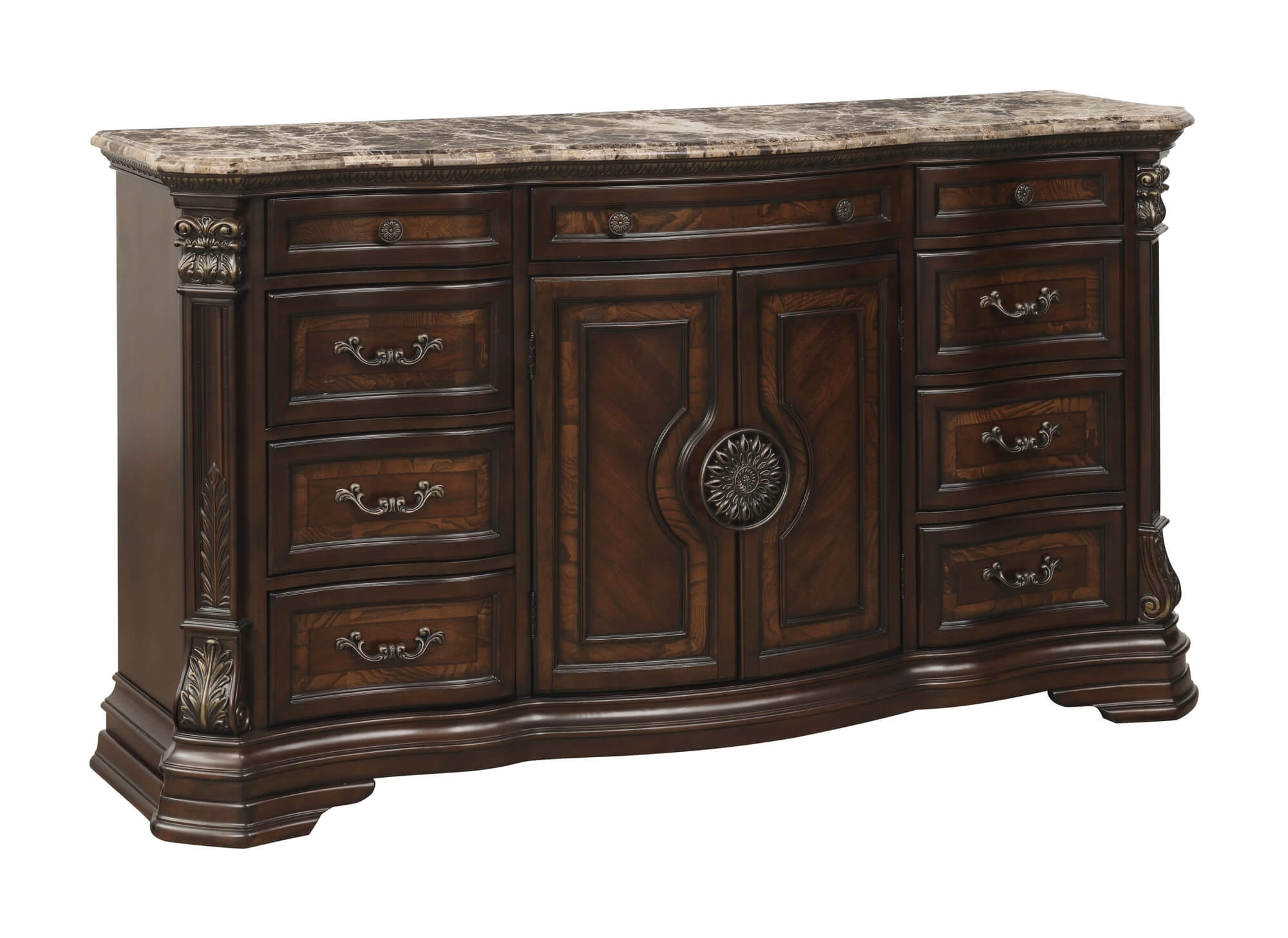Antoinetta Marble/Wood/Wood Veneer Dresser