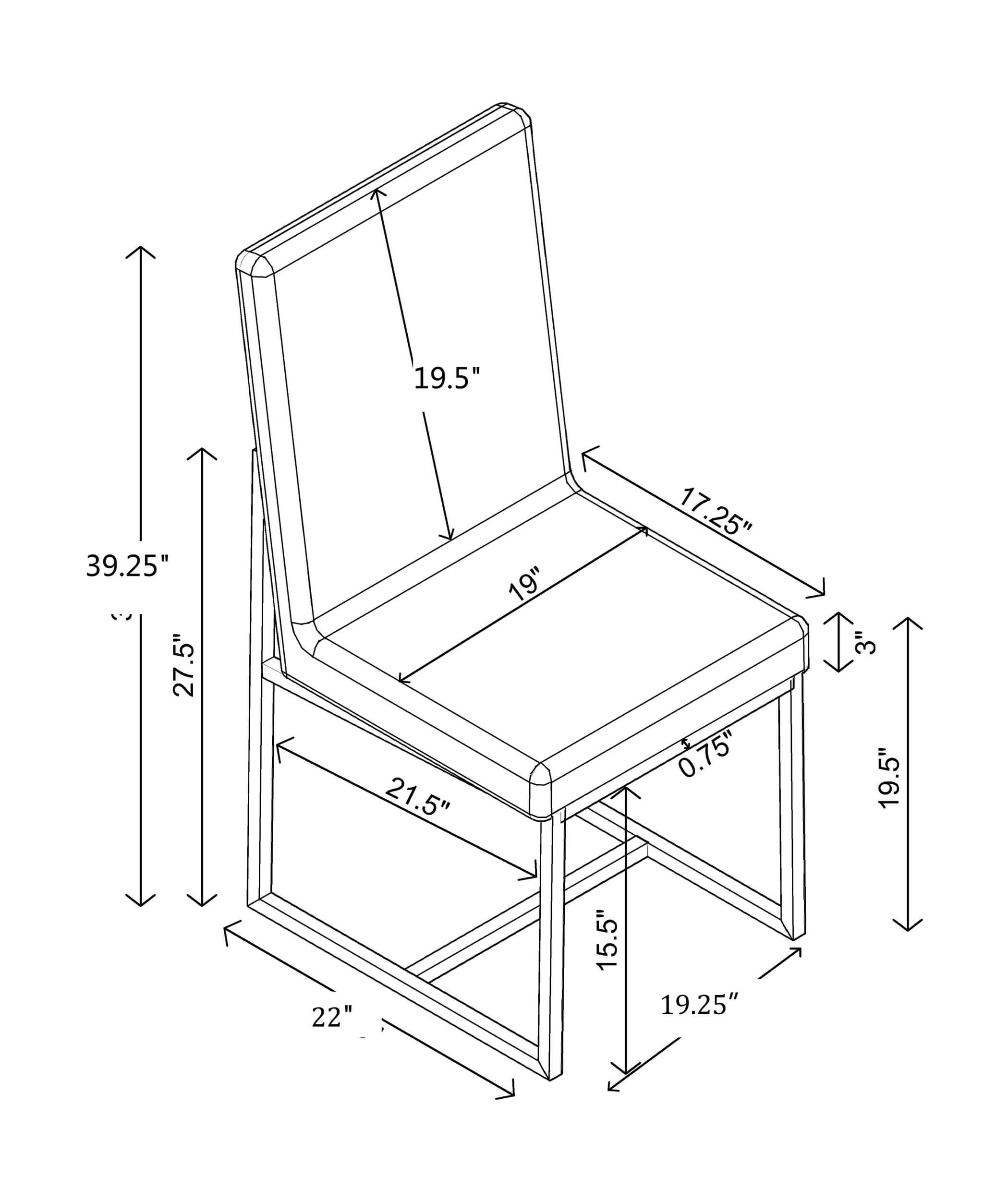 Conway Leatherette Dining Chair