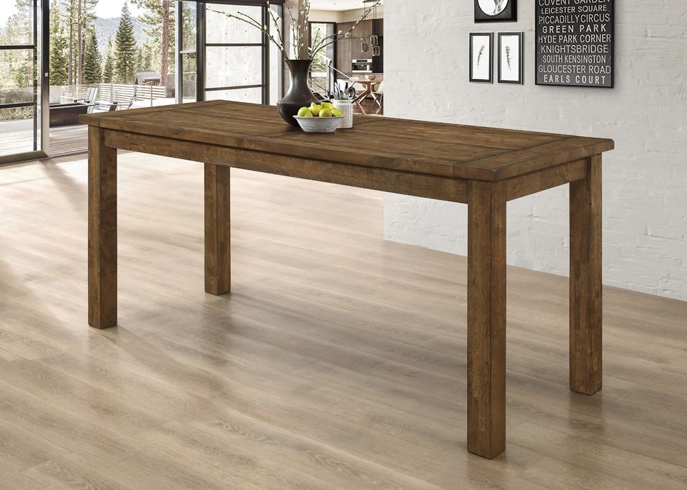 Coleman Rectangular Wood Counter Height Table