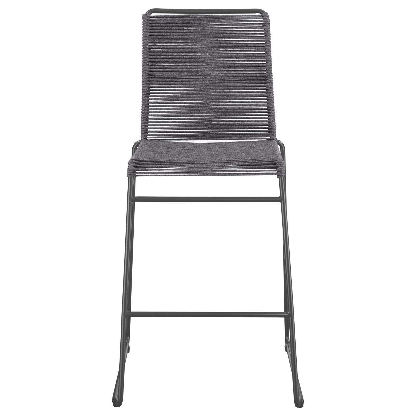 Jerome Woven Rope Bar Stool with Metal Base