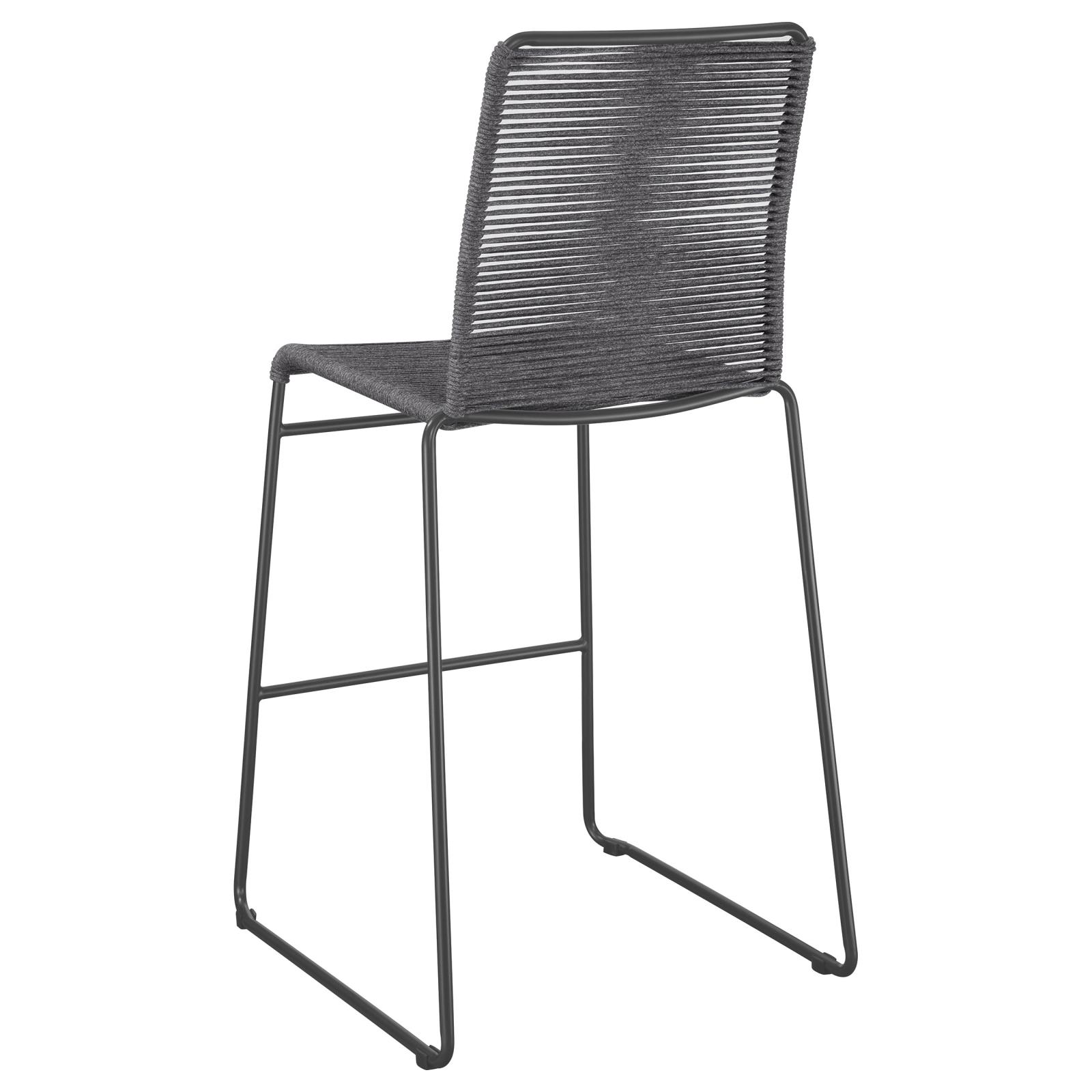 Jerome Woven Rope Bar Stool with Metal Base