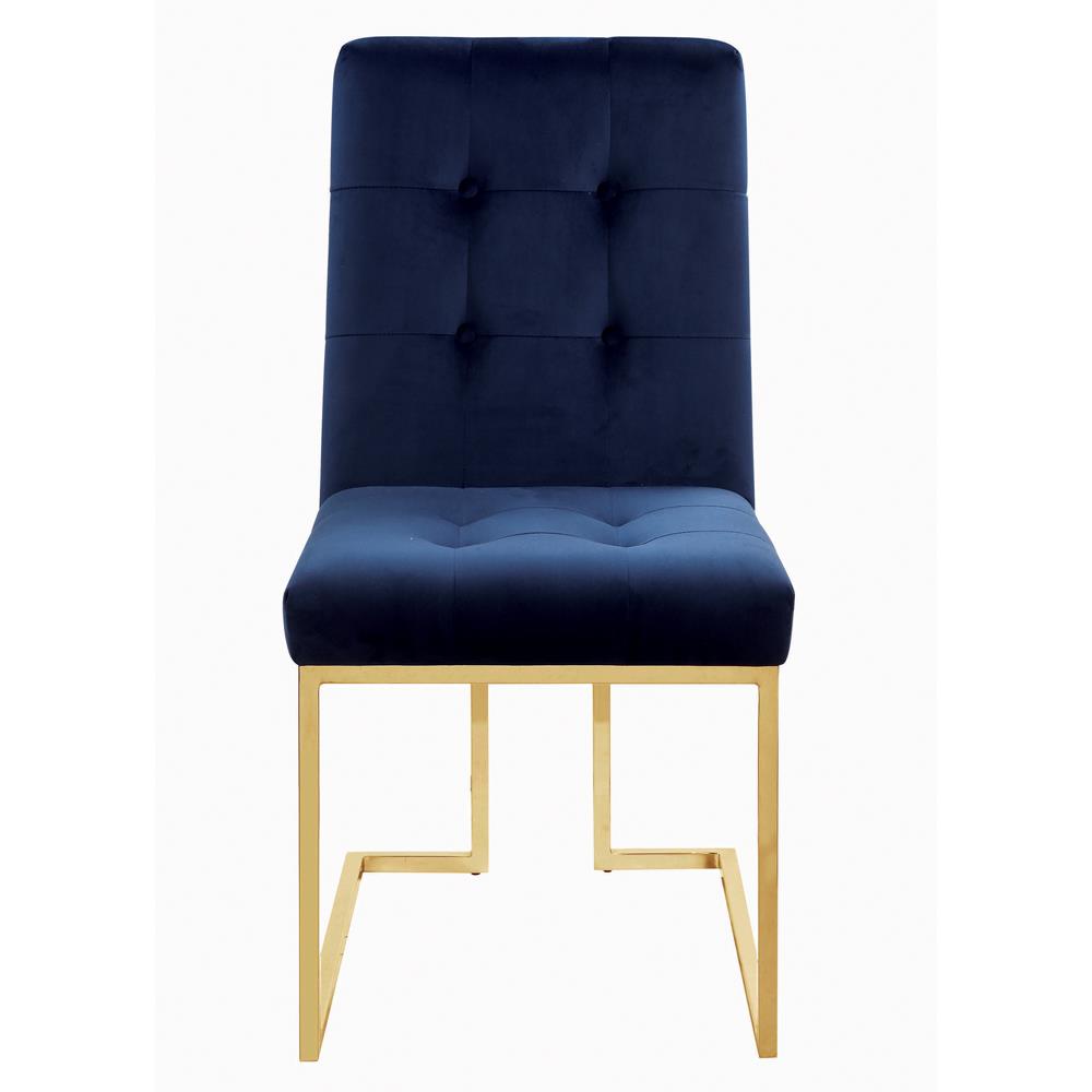 Cisco Velvet Tufted Back Side Chair
