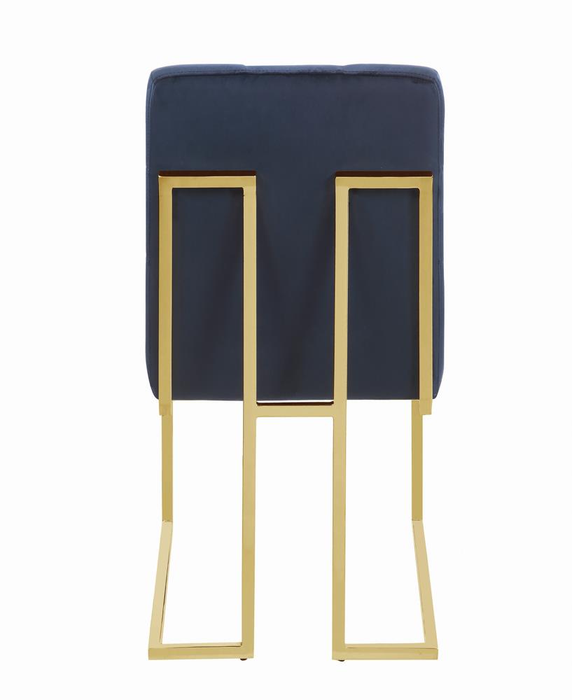 Cisco Velvet Tufted Back Side Chair