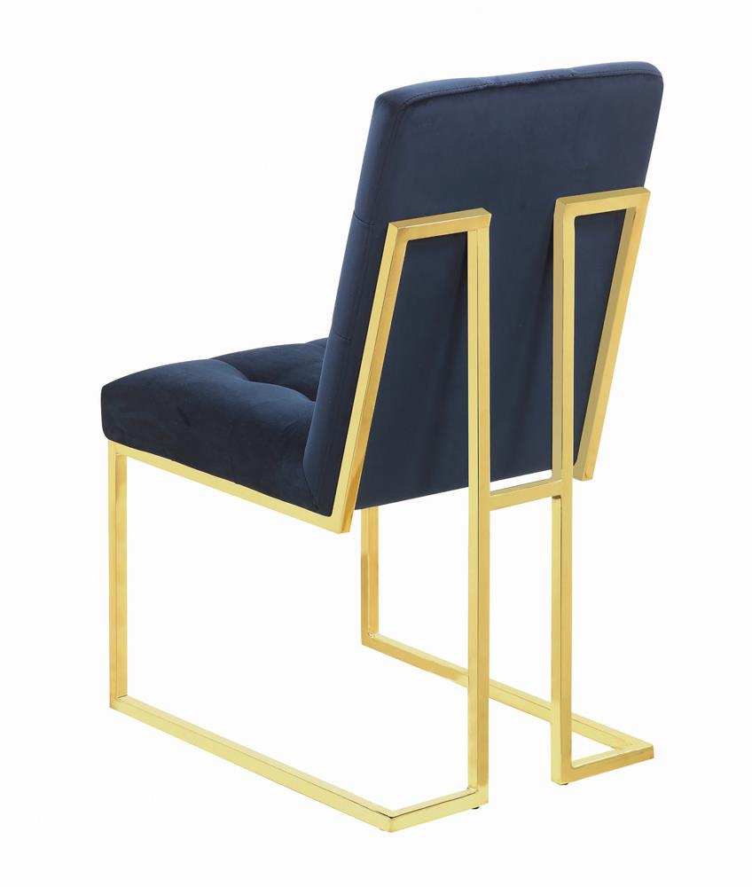 Cisco Velvet Tufted Back Side Chair