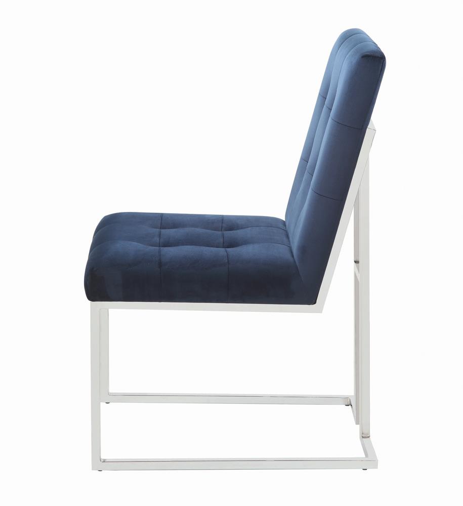 Cisco Velvet Tufted Back Side Chair