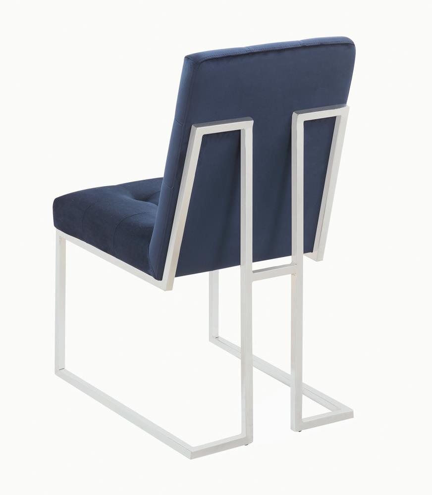 Cisco Velvet Tufted Back Side Chair
