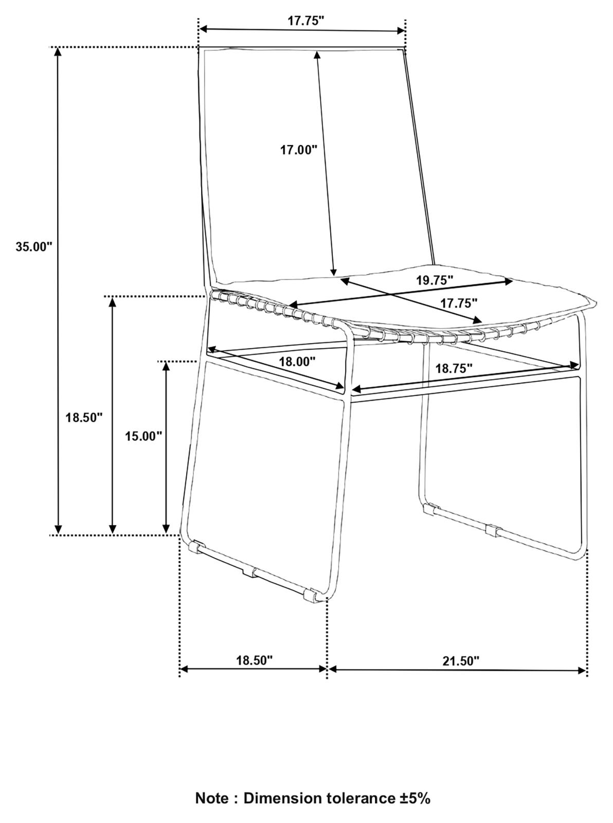 Abbott Leatherette Side Chair