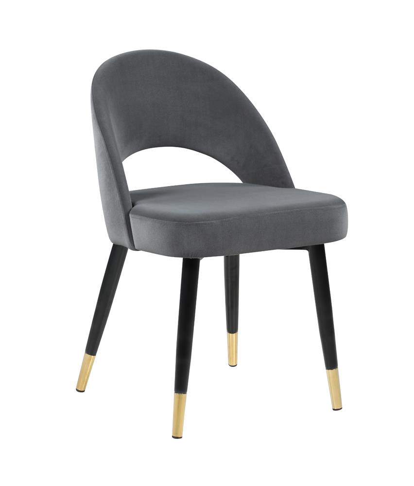 Lindsey Arched Back Velvet Side Chair