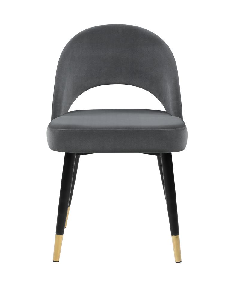 Lindsey Arched Back Velvet Side Chair