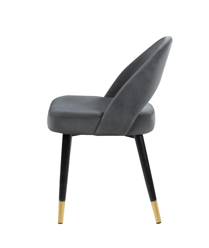 Lindsey Arched Back Velvet Side Chair