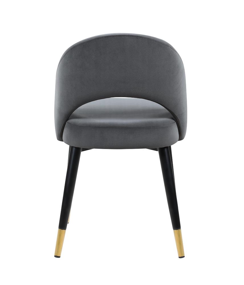 Lindsey Arched Back Velvet Side Chair