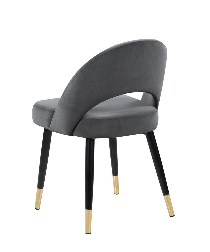 Lindsey Arched Back Velvet Side Chair