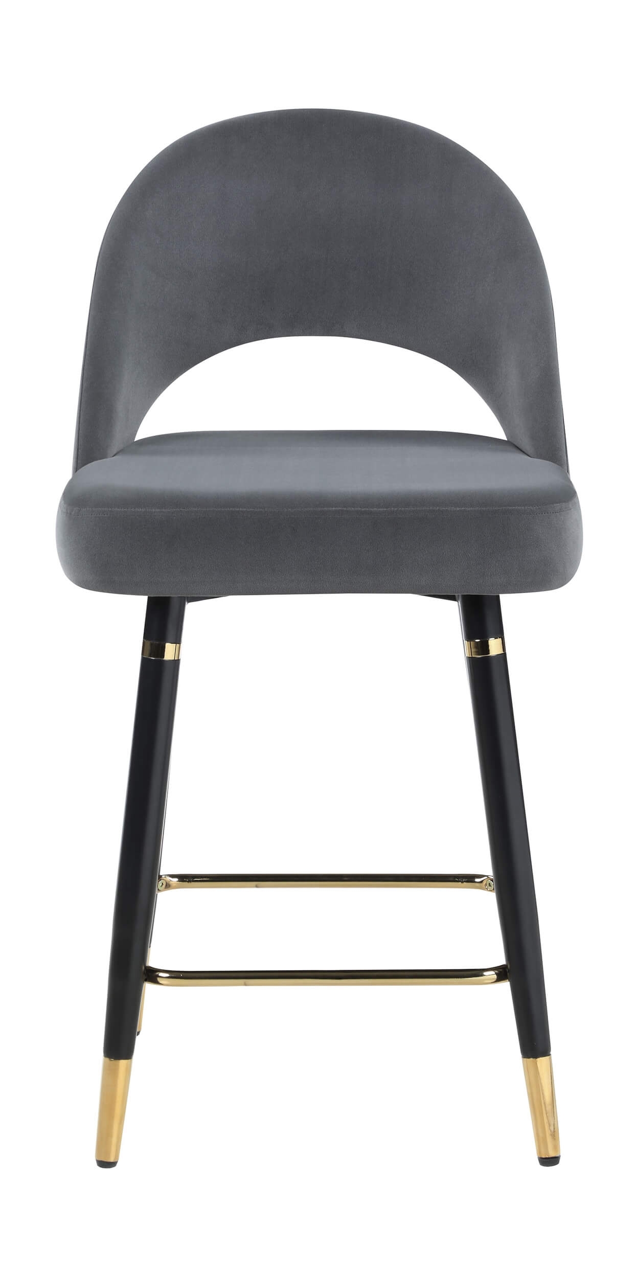 Lindsey Arched Back Velvet Counter Stool