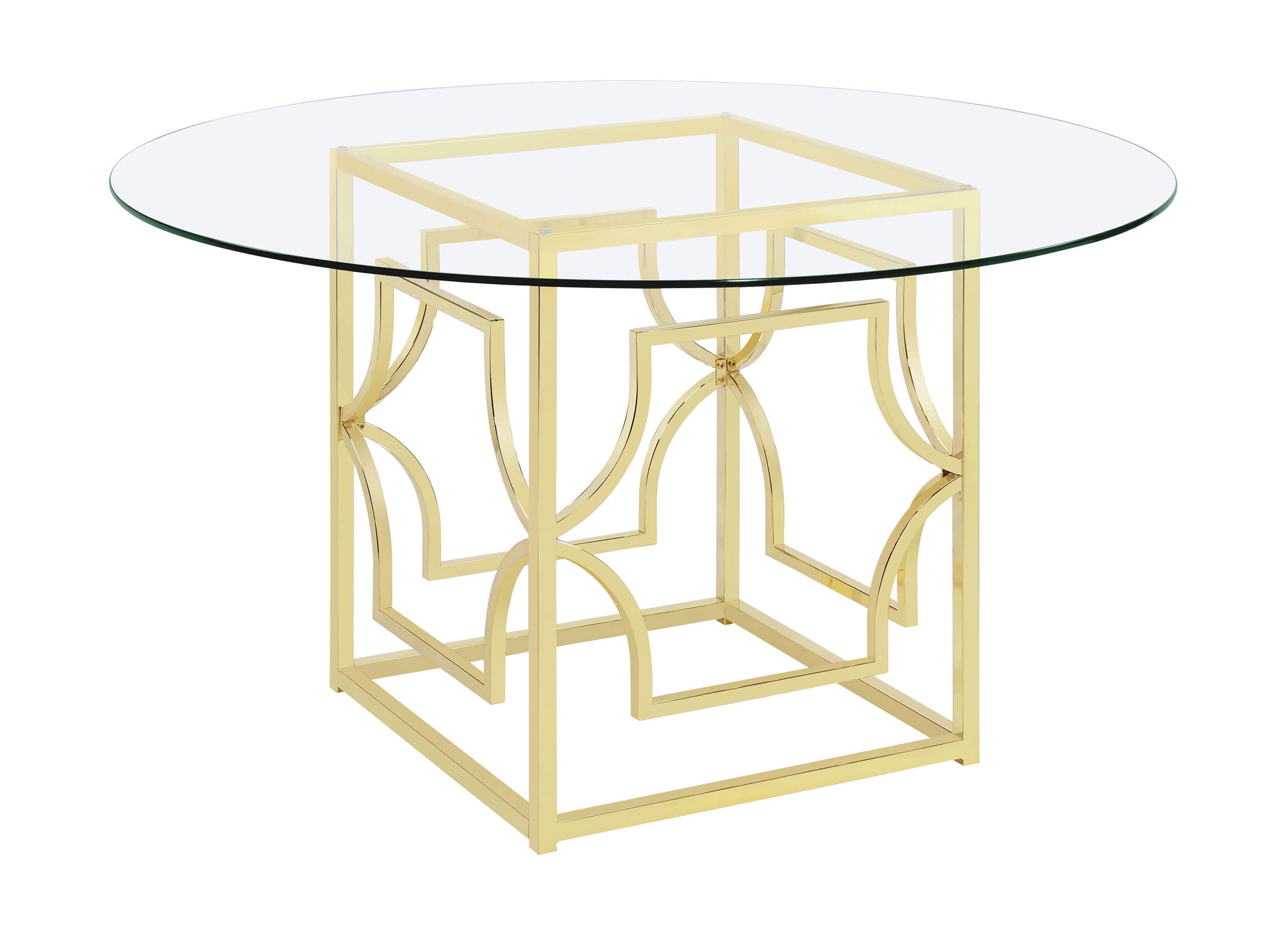 Starlight Round Glass Top Dining Table