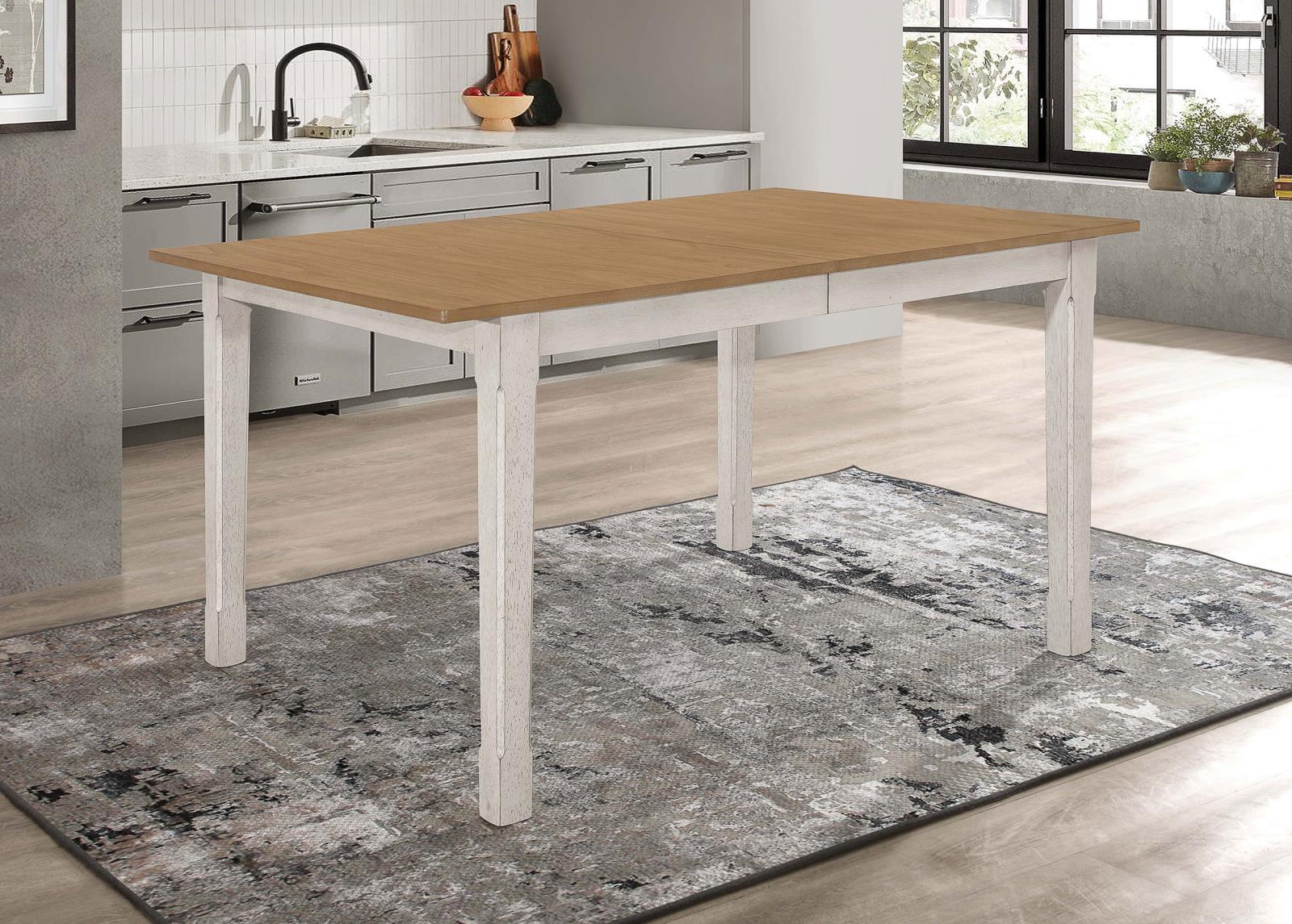Kirby Wood/Wood Veneer Rectangular Dining Table with Butterfly Leaf