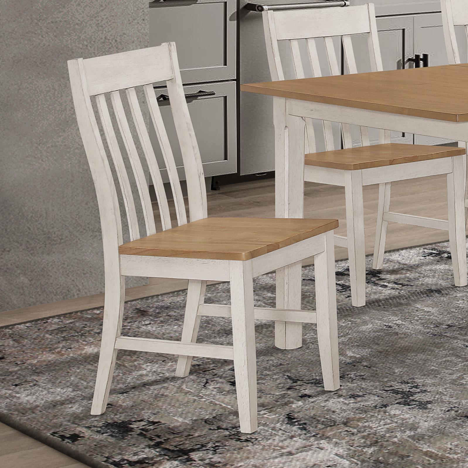 Kirby Wood/Wood Veneer Slat Back Side Chair