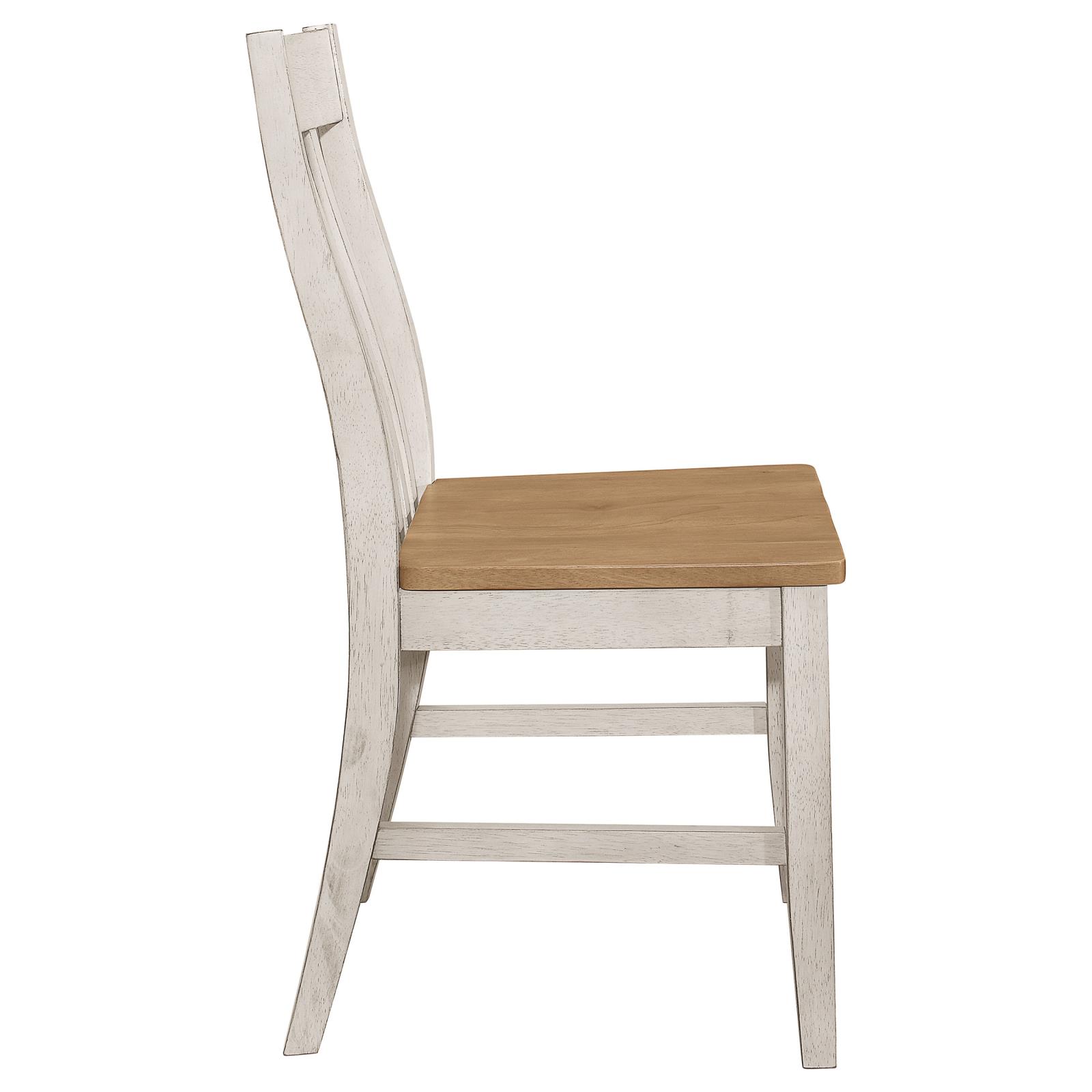Kirby Wood/Wood Veneer Slat Back Side Chair
